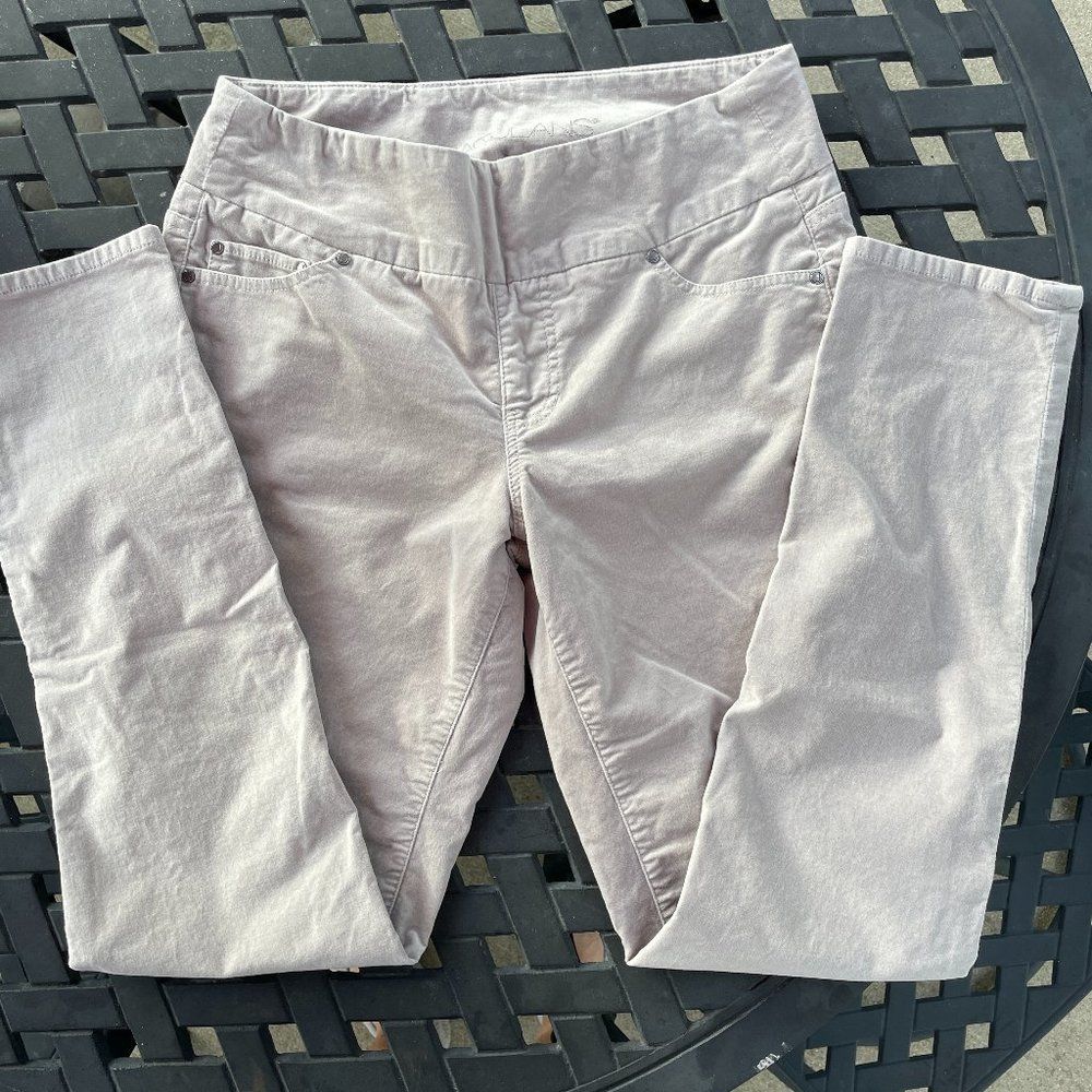 JAG Jeans Light Grey Velveteen High Waist Skinny Stretch 10 / 30